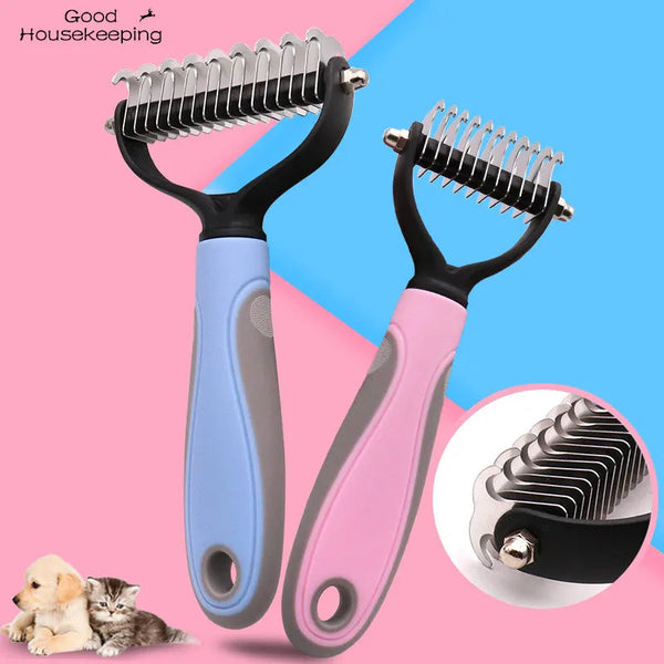 DOUBLE SIDED GROOMING SHEDDING TOOLS